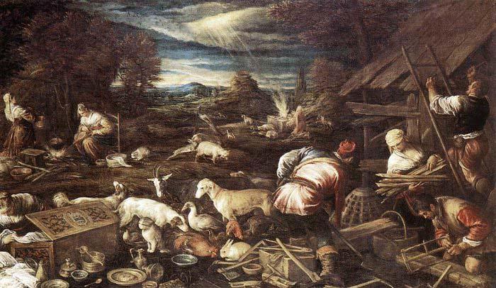 Jacopo Bassano Noah's Sacrifice Norge oil painting art